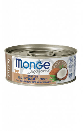 Monge Supreme Lattina 80g Kitten Tonno con Riso e Cocco