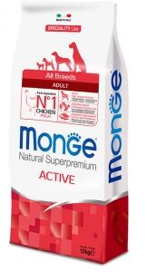 Monge Natural Superpremium All Breeds Adult Active con Pollo 12kg