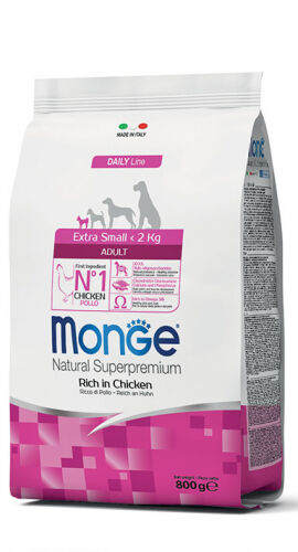 Monge Natural Superpremium Extra Small Adult Ricco di Pollo 3kg