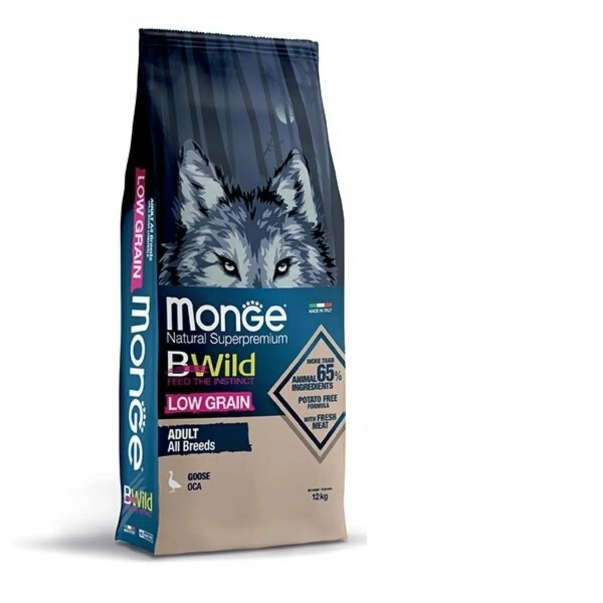 Monge BWild Low Grain Adult All Breads Oca 12kg
