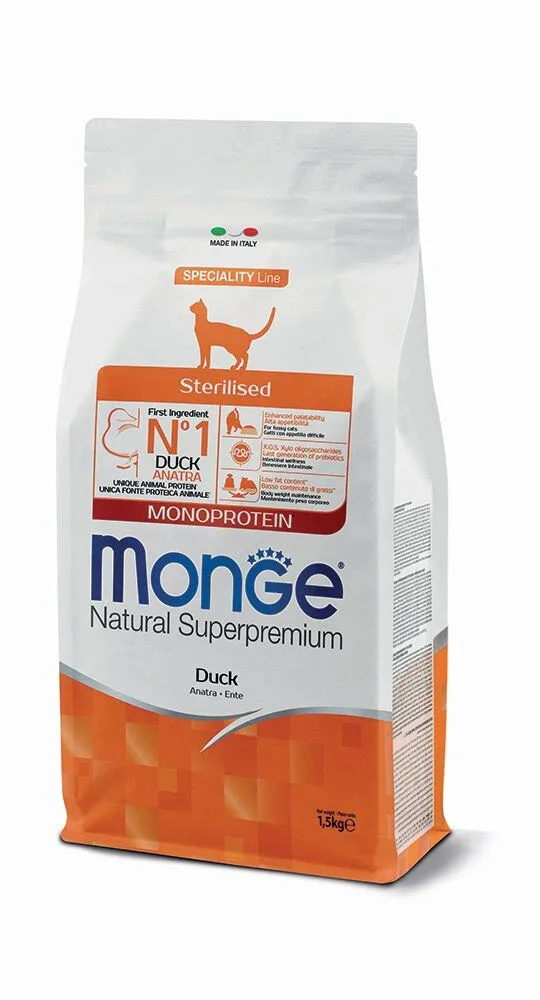 Monge Natural Superpremium Sterilised Monoprotein Anatra