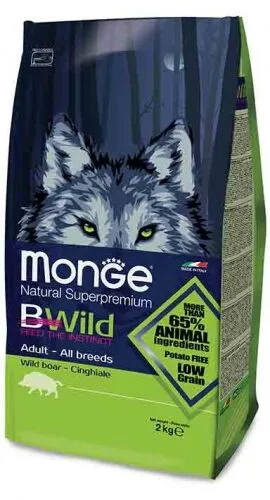 Monge BWild Low Grain Adult All Breads Cinghiale