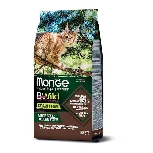 Monge BWild Grain Free Bufalo con Patate e Lenticchie 1,5kg