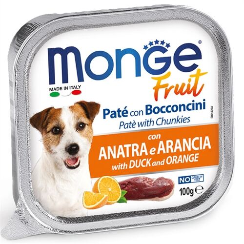Monge Fruit Paté e Bocconcini 100g Anatra e Arancia