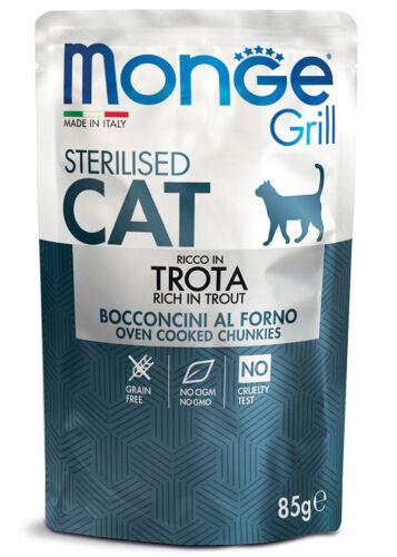 Monge Grill Bocconcini In Jelly 85g Sterilised Ricco in Trota