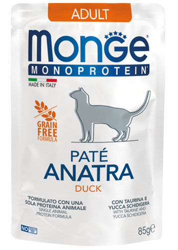 Monge Monoprotein Patè Bustine 85g Anatra - Adult