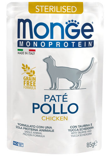 Monge Monoprotein Patè Bustine 85g Pollo - Sterilised