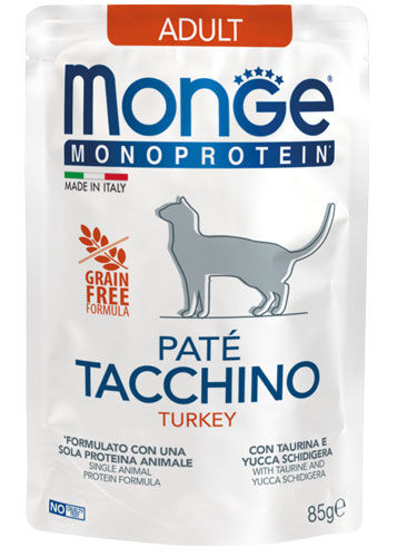 Monge Monoprotein Patè Bustine 85g Tacchino - Adult