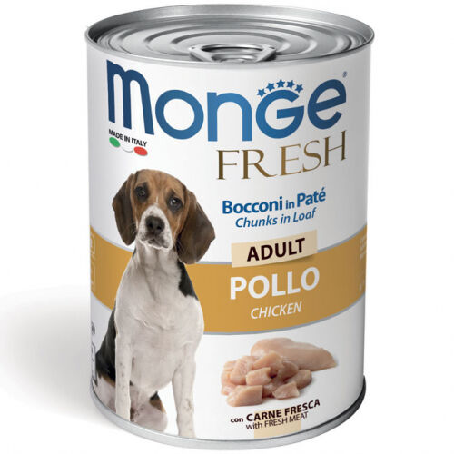 Monge Fresh Bocconi in Paté 400g Pollo – Adult