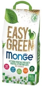 Monge Easy Green Lettiera Vegetale Agglomerante per Gatti 10lt