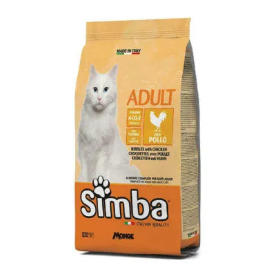 Simba Cat Adult Crocchette Gatto Adulto Pollo 2kg – Alimento Completo con Pollo