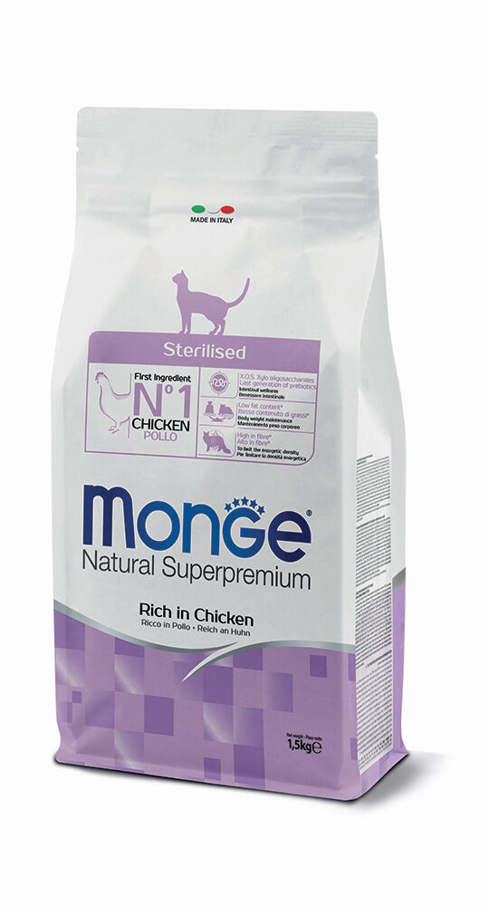 Monge Natural Superpremium Sterilised Ricco in Pollo 10kg