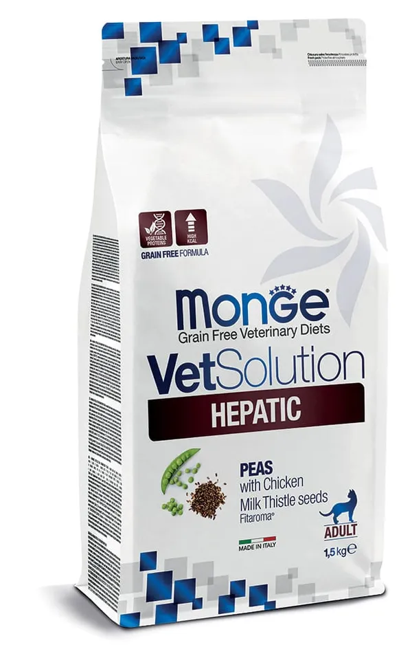 Monge VetSolution Hepatic Gatto – Alimento Dietetico per la Funzione Epatica