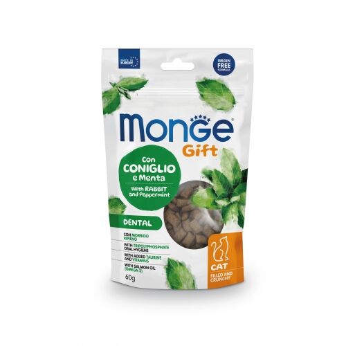 Monge Gift Ripieno e Croccante 60g Dental con Coniglio e Menta