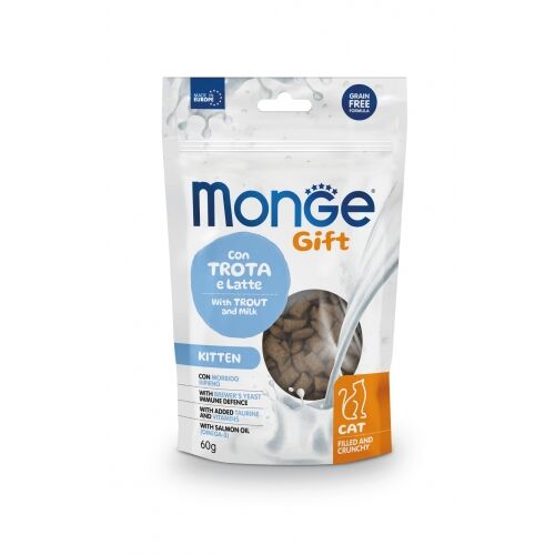 Monge Gift Ripieno e Croccante 60g Kitten con Trota e Latte