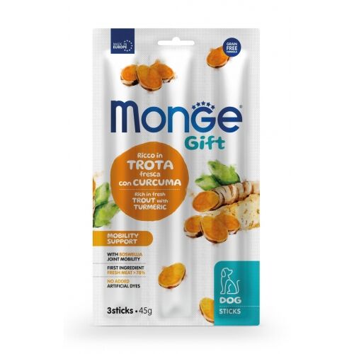 Monge Gift Stick 45g Mobility Support con Trota, Boswellia e Curcuma