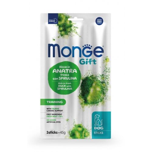 Monge Gift Stick 45g Training con Anatra e Spirulina