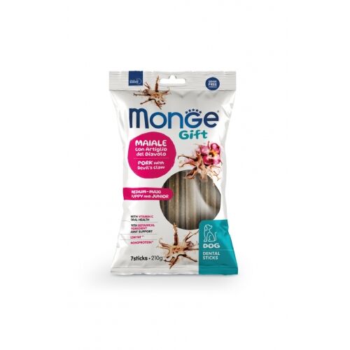 Monge Gift Medium/Maxi Anatra con Menta Dental Sticks 270g