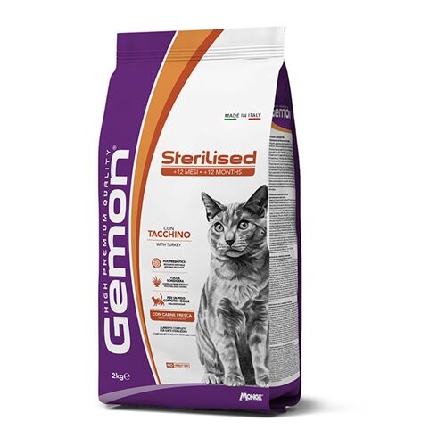 Gemon Sterilised Crocchette per Gatti Sterilizzati al Tacchino – Alimento Completo 2kg