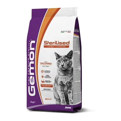 Gemon Sterilised Crocchette per Gatti Sterilizzati al Tacchino – Alimento Completo