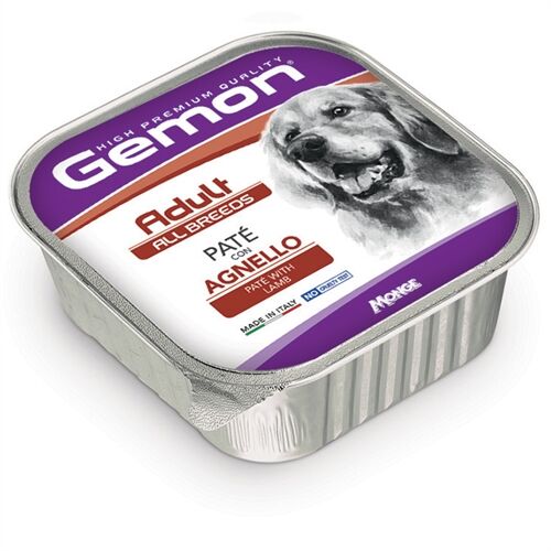 Gemon All Breeds Patè per Cani Adulti 150g – Alimento Umido Completo Agnello-Adult
