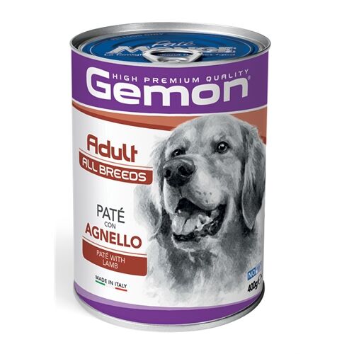 Gemon All Breeds Patè per Cani Adulti 400g – Alimento Umido Completo Agnello-Adult