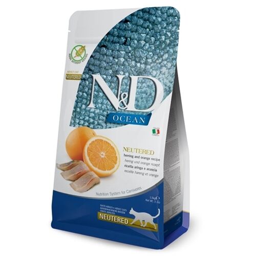 N&D Ocean Neutered Aringa e Arancia 300g
