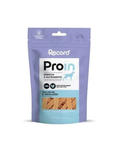 Record Snack Naturale ProIn Tagliolini di Tonno 75 g per Cani e Gatti – Snack Morbido Ricco di Tonno