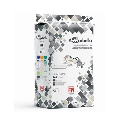 Assorbello Traverse Igieniche per Cani ai Carboni Attivi 60x90cm – 50 Pezzi