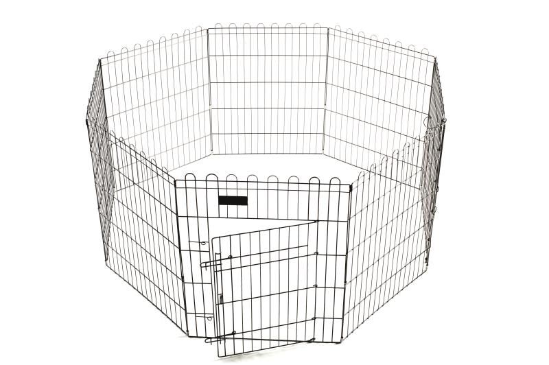 Recinto + Cancello 6pz per Cuccioli e Cani di Piccola Taglia
