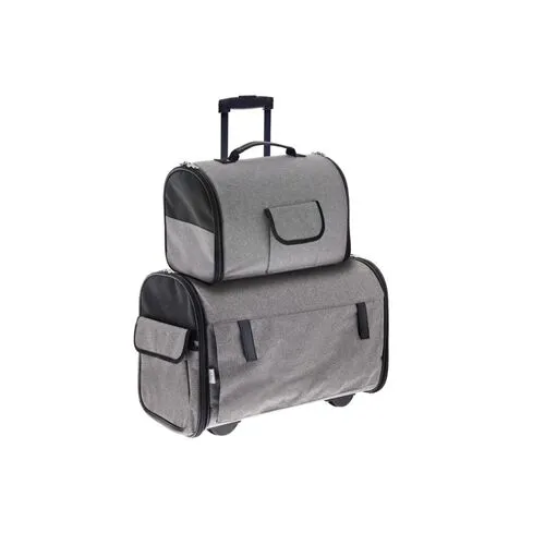 Trolley + Borsa Mondo Grigio per Cani