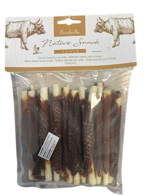 Ferribiella Cicche Bianche con Pollo 20pcs 240g