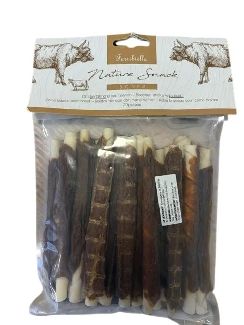 Ferribiella Cicche Bianche con Manzo 20pcs 240g