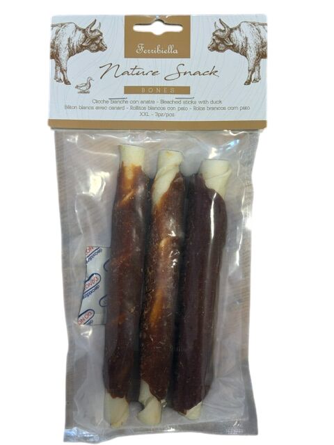 Ferribiella Cicche Bianche con Anatra XXL 3pcs
