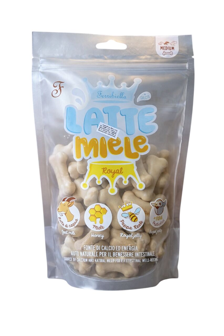 Ferribiella Snack Latte e Miele, Size Medium 12pcs