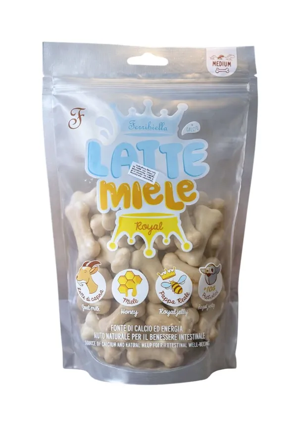 Ferribiella Snack Latte e Miele, Size Medium 12pcs