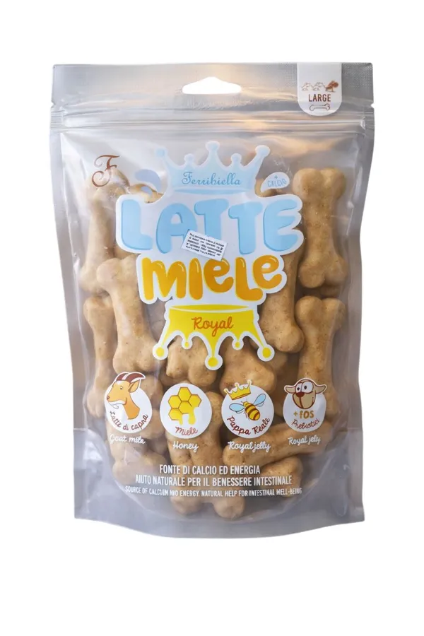 Ferribiella Snack Latte e Miele, Large 5pcs
