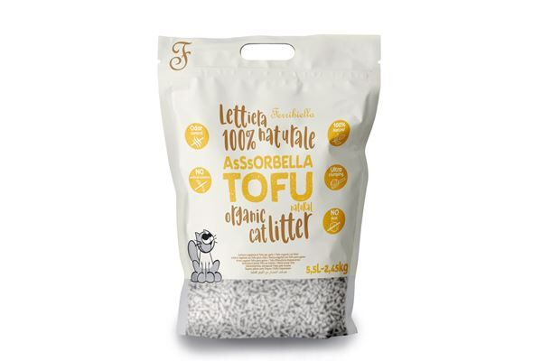 Assorbella Lettiera Tofu Naturale per Gatti 5,5lt