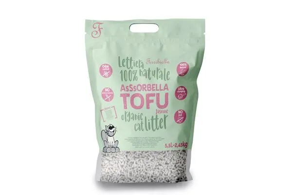 Assorbella Lettiera Tofu per Gatti al Gelsomino 5,5lt