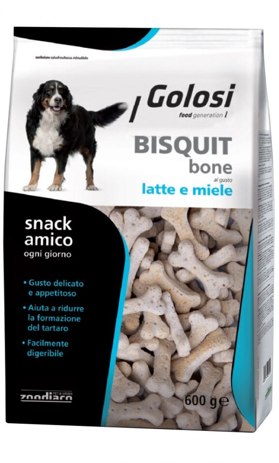 Golosi Bisquit Bone Latte e Miele 600g