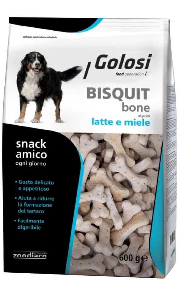 Golosi Bisquit Bone Latte e Miele 600g