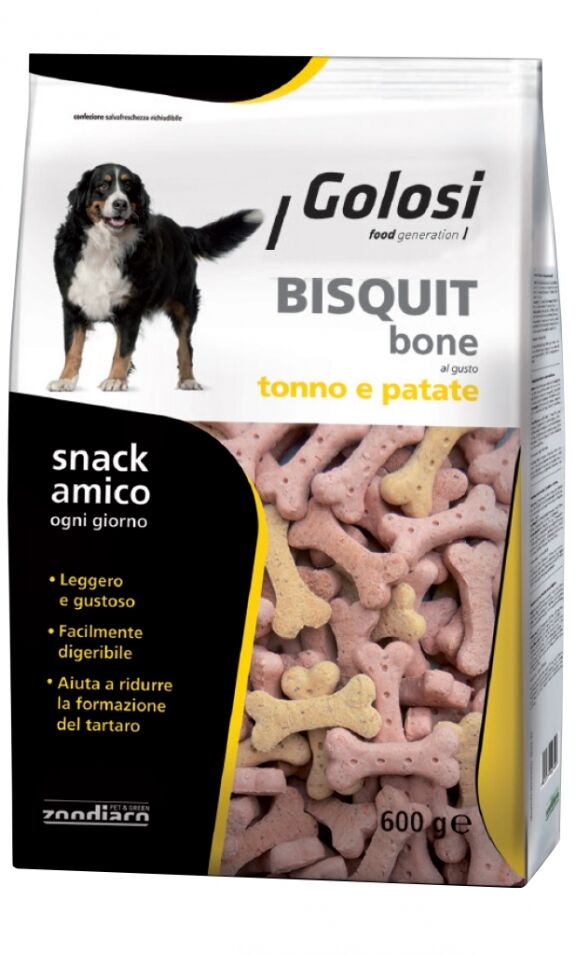 Golosi Bisquit Bone Tonno e Patate 600g