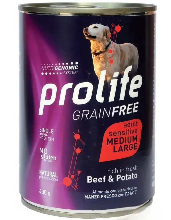Prolife Sensitive GrainFree Manzo e Patate 400g