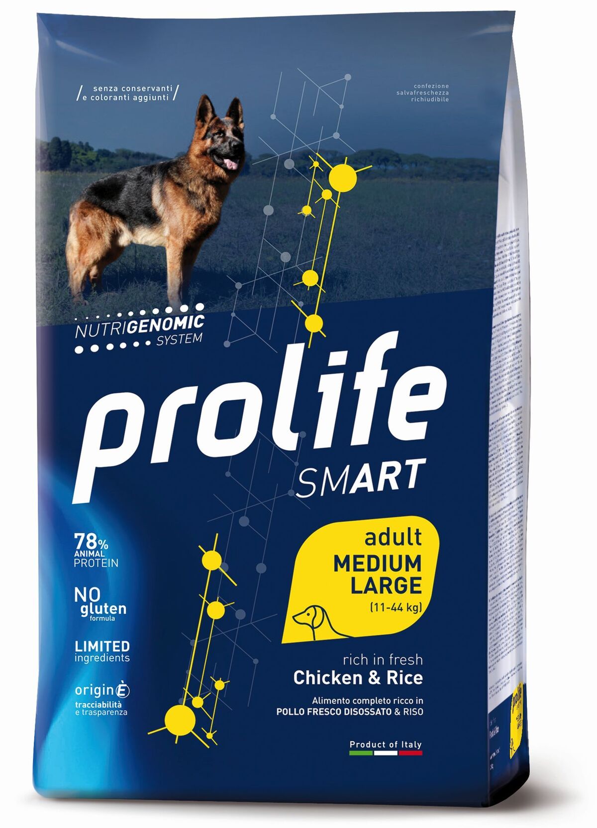 Prolife Smart Adult Medium e Large Pollo e Riso 2,5kg