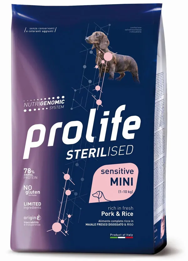 Prolife Sterilised Mini Maiale e Riso 7kg