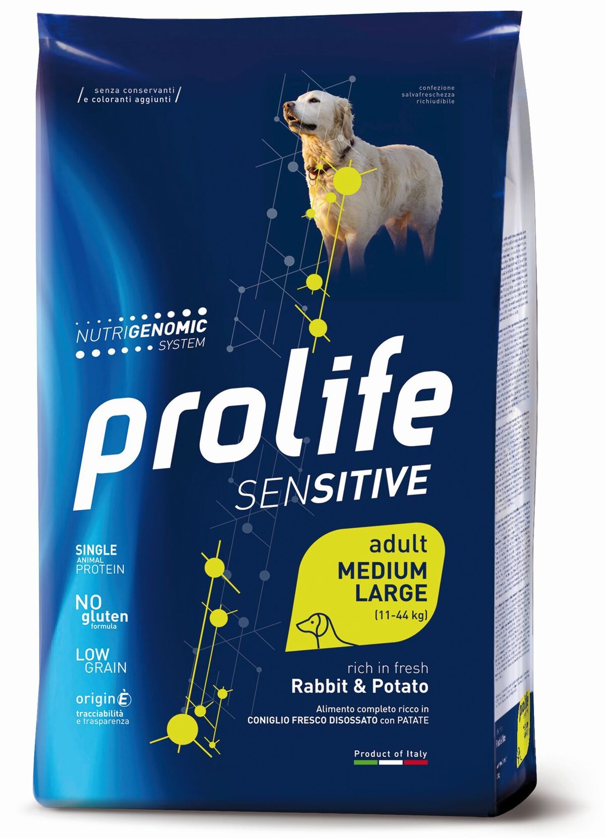 Prolife Sensitive Adult Medium/Large Coniglio e Patate 2,5kg