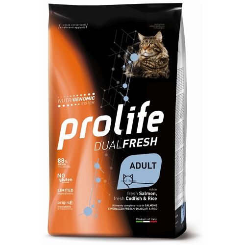 Prolife Cat Dual Fresh Salmone e Merluzzo 7kg