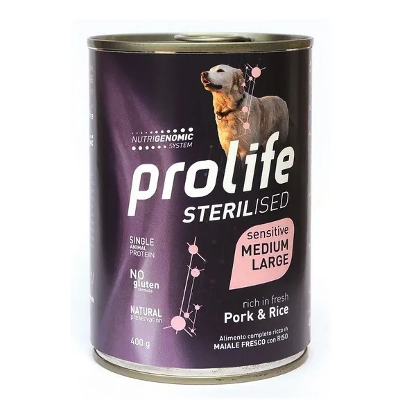 Prolife Sensitive Sterilised Maiale e Riso 400g