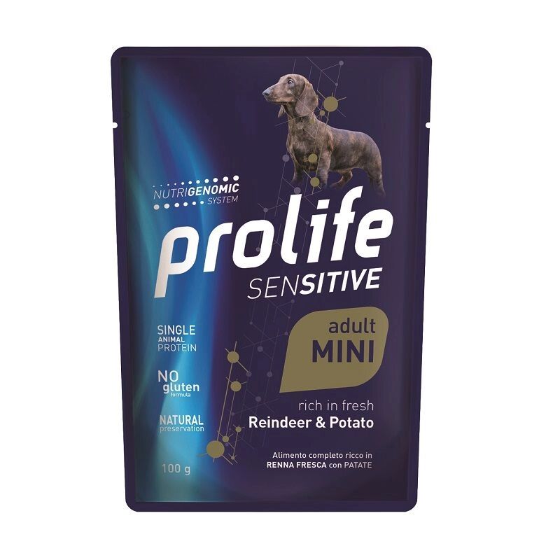 Prolife Sensitive Adult Renna e Patate Mini 100g