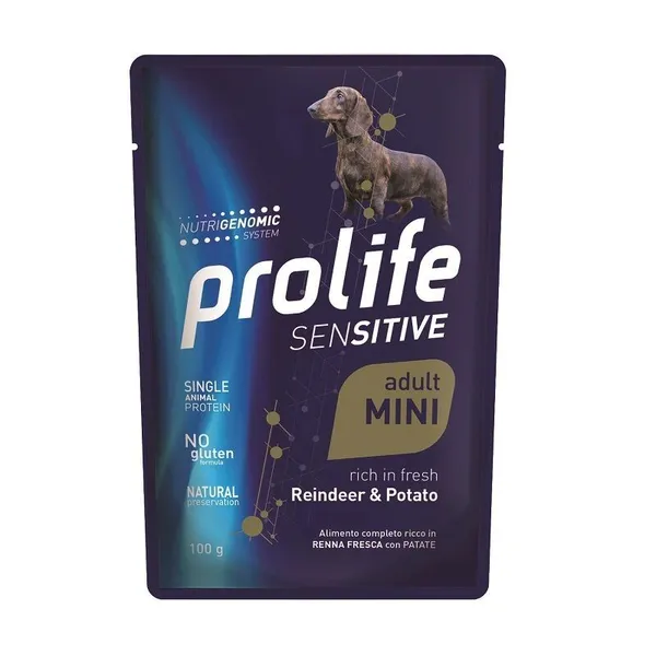 Prolife Sensitive Adult Renna e Patate Mini 100g